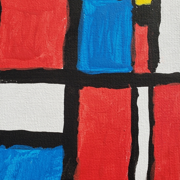 Primary Movement- Acrylic on Canvas Board - Picture 2 of 4